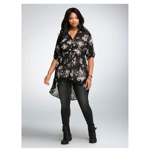 Torrid Babydoll High Low Dress Tunic